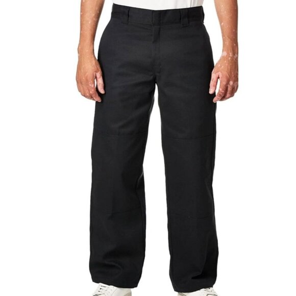 Dickies Men's Flex Relaxed Fit Double Knee Work Pants Black Size 42x30 NWT - Picture 1 of 3